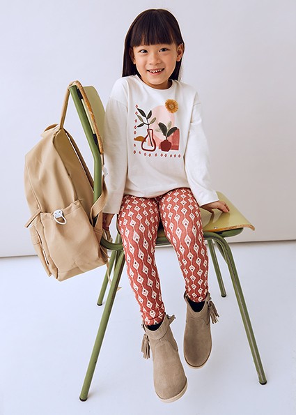 Σετ κολάν σταμπωτό - ΚΟΚΚΙΝΟ 2Y