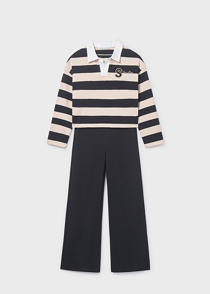 Σετ παντελόνι μακρύ πόλο - ΜΑΥΡΟ 10Y