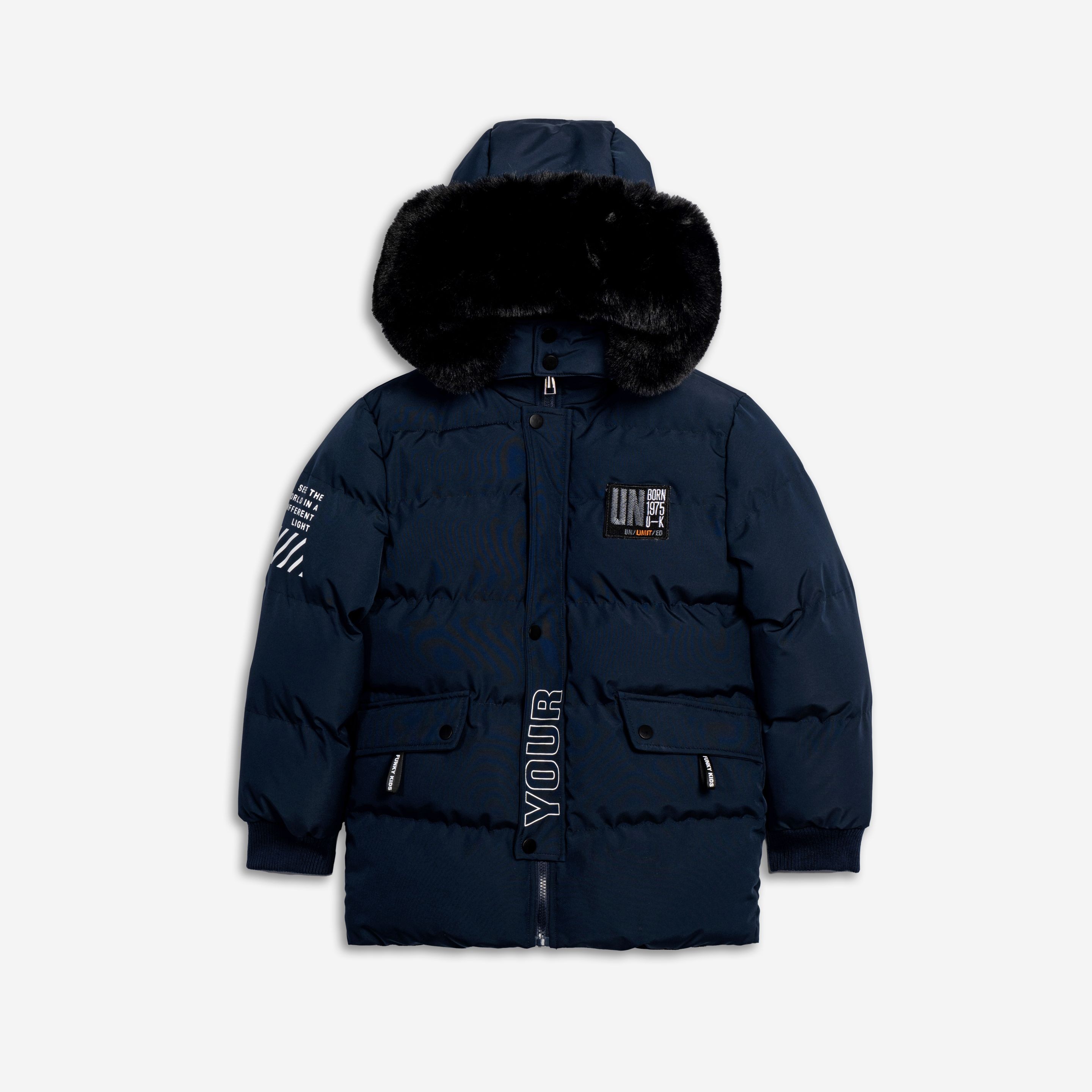 Τζάκετ με γούνα - ΜΠΛΕ 12Y