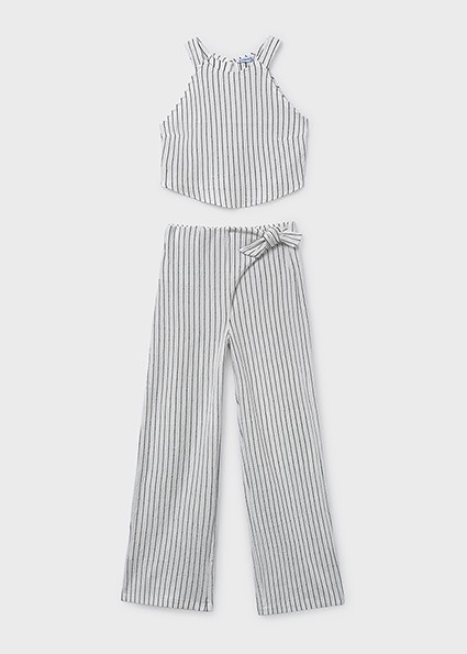 Σετ παντελόνι μακρύ ρίγες - ΜΑΥΡΟ 16Y