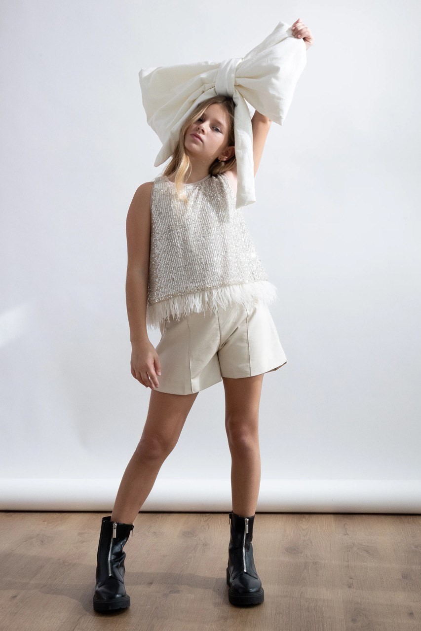 Σετ παγιέτα φτερά εκρού - ΕΚΡΟΥ 5/6Y