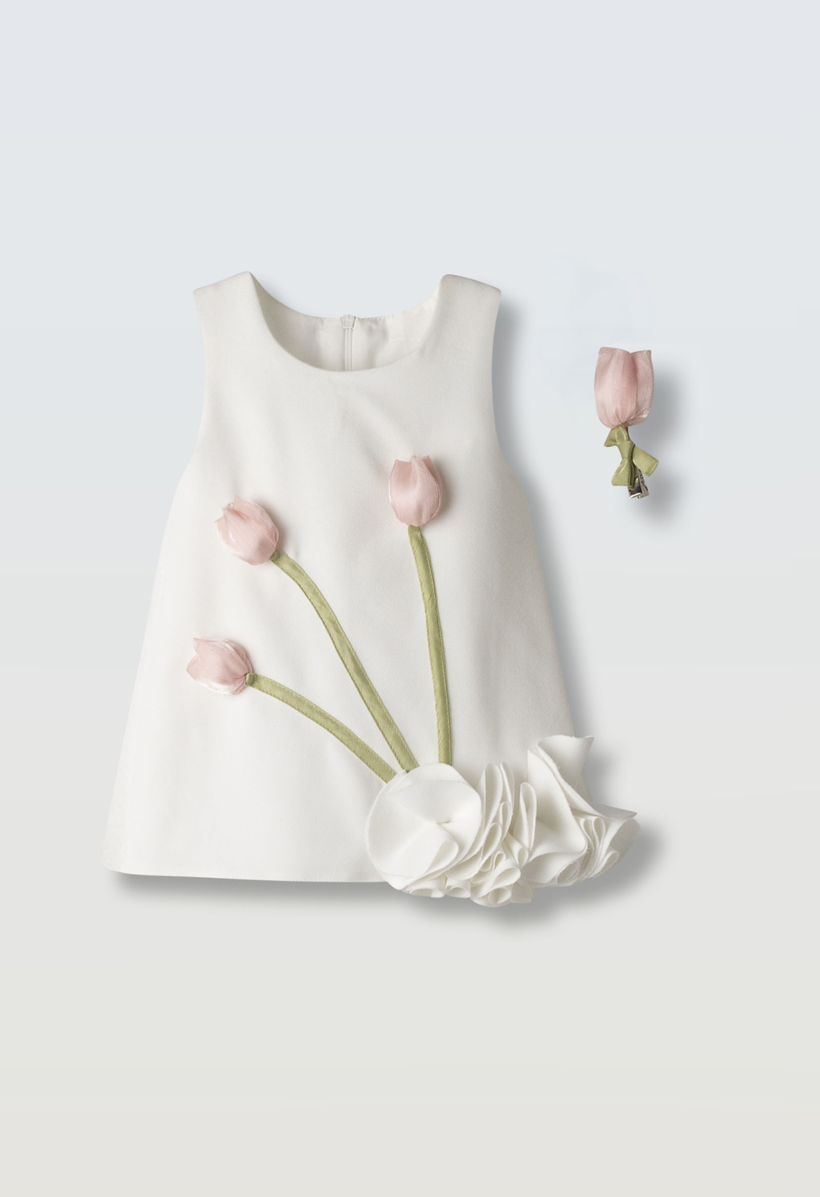 Φόρεμα μπεμπε - ΕΚΡΟΥ 12M