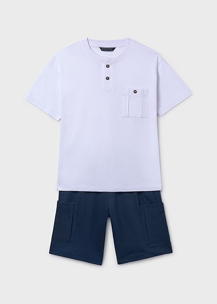 Σετ μακό γιακάς - ΜΠΛΕ 18Y