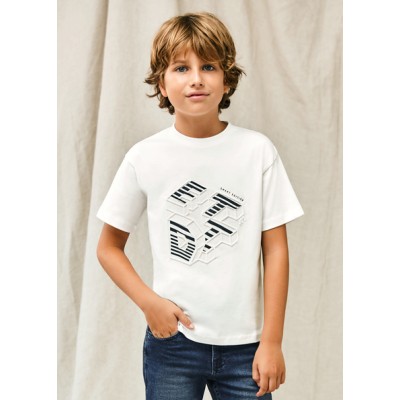 Short-sleeved blouse edit - WHITE 10Y