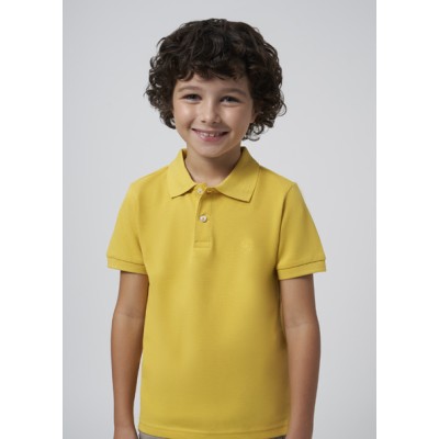 Basic Short Sleeve Polo - YELLOW 8Y
