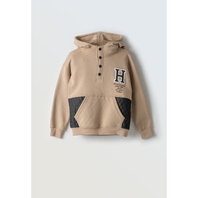 Πολο μακρυμάνικο ριγέ - ΓΚΡΙ 12Y