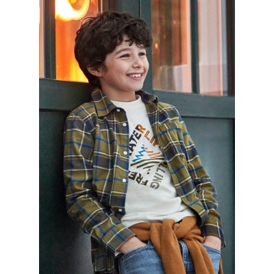 Πουκάμισο καρο φανελλα - ΧAKI 16Y