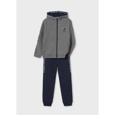 Striped print jumpsuit - GREY 18Y