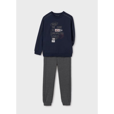 Print sweatshirt - NAVY BLUE 10Y