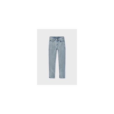 Παντελόνι τζιν regular fit βασικό - ΧΛΩΡΙΩΜΕΝΟ 8Y