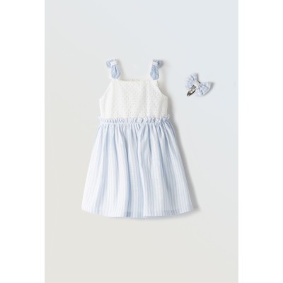 Striped dress - BLUE 4Y