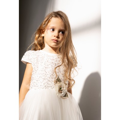 Tulle dress - WHITE 4Y