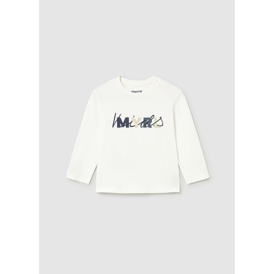 Basic long-sleeved blouse - CREAM 12M