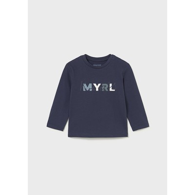 Basic long sleeve blouse - BLUE 4Y