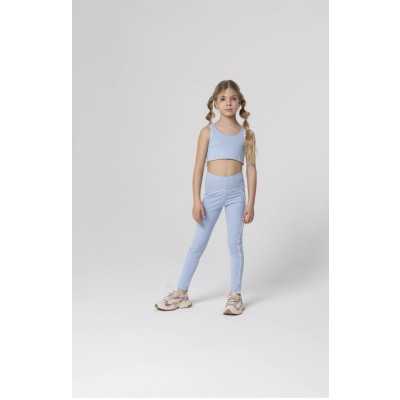 Blue top and leggings set - BLUE 12Y