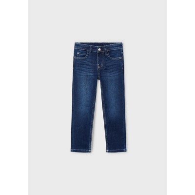 Basic slim fit jeans - DARK JEANS 6Y