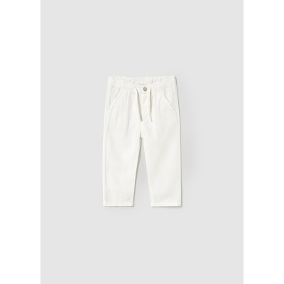 Relaxed linen pants - WHITE 6M