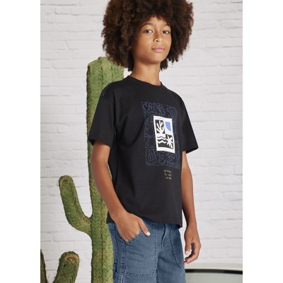 Short sleeve blouse - BLACK 16Y