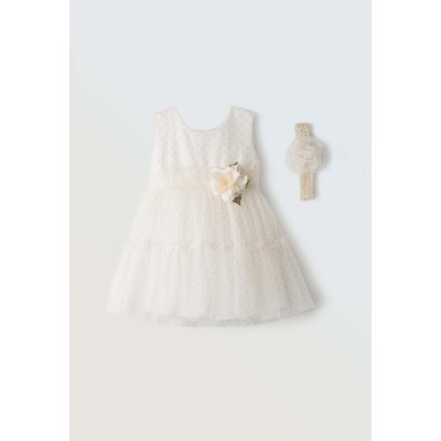 Tulle dress - CREAM 12M