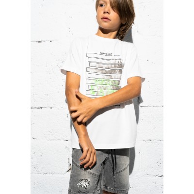 Denim Bermuda Shorts Set - WHITE 16Y