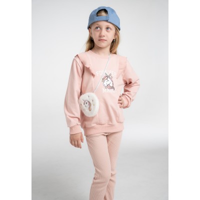 Leggings set with bag - SALMON 2Y