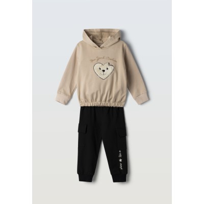 Jumpsuit set - BEIGE 4Y