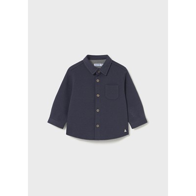 Double-sided long-sleeved shirt - BLUE 12M