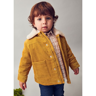 Corduroy coat - MUSTARD 12M