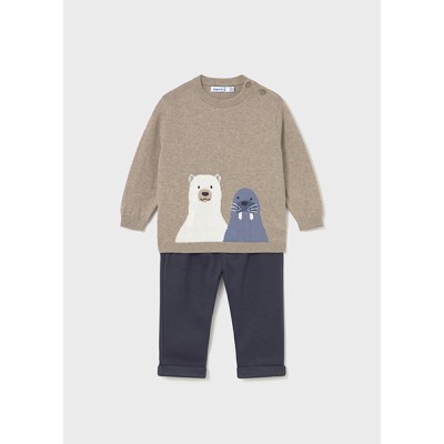 Long pants and jersey set - BLUE 4Y