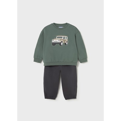 Sweater and pants set - GREEN 12M