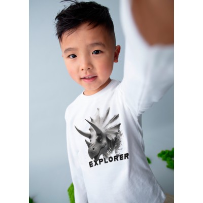 Μπλούζα μακρυμάνικη explorer - ΚΡΕΜ 5Y
