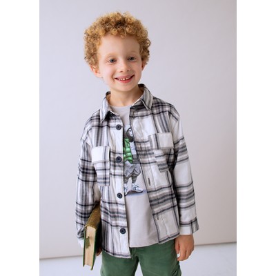 Plaid shirt - GREY 4Y
