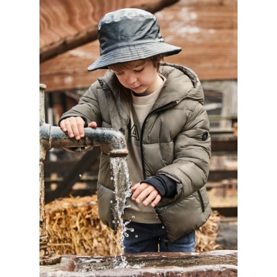 Shiny jacket - BROWN 8Y