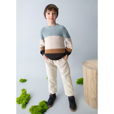 Corduroy jogger pants - GREY 5Y