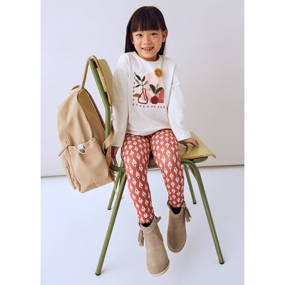Printed leggings set - RED 4Y