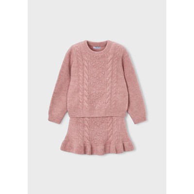 Figure-of-eight knit skirt set - POZ 4Y