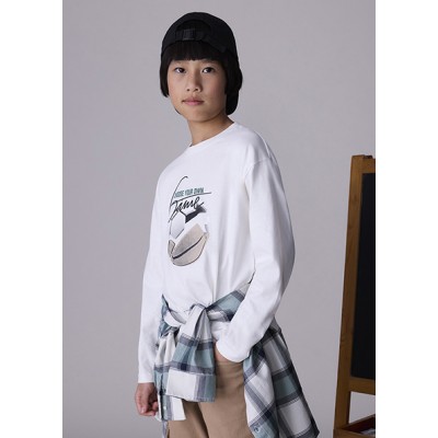 Long sleeve blouse - CREAM 10Y