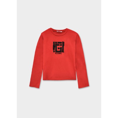 Embroidered blouse - RED 10Y