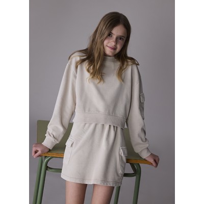 Cargo skirt set - BEIGE 18Y