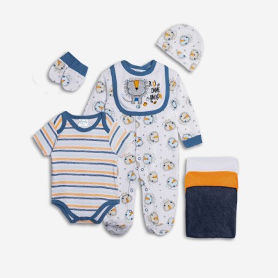 Set of 8 baby items - BLUE 9M