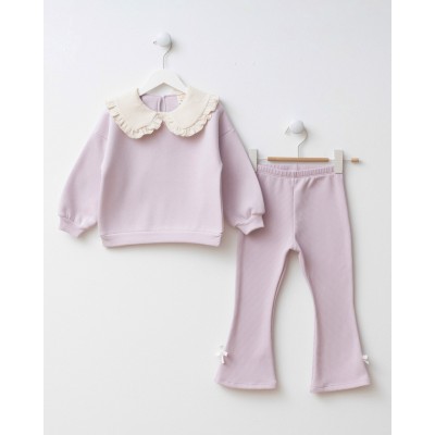 Oversize fit jumpsuit set - LILAC 6Y