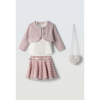 Jacket skirt set with bag - POZ 4Y