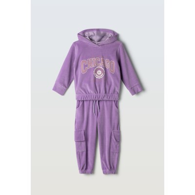Velvet jumpsuit set - LILAC 2Y