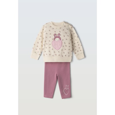 Leggings set - BEIGE 2Y