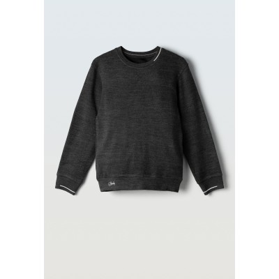 Thin knitted blouse - ANTHRACITE 12Y