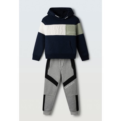 Hooded jumpsuit set - BLUE 12Y