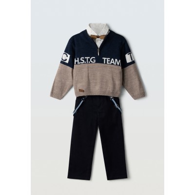 Cardigan set 4pcs. - BLUE 5Y