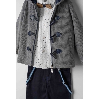 Set of 4 with cardigan - GREY 4Y