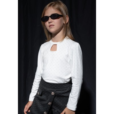 Sequin shorts set - WHITE 6Y