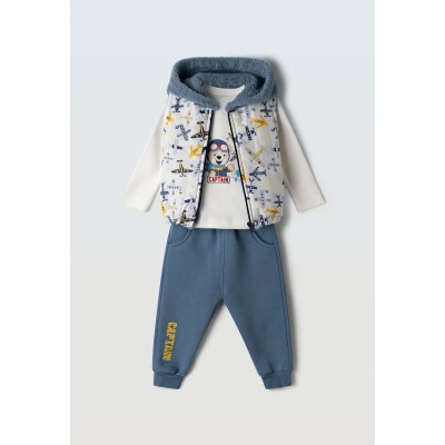 Vest set 3pcs. - BLUE 24M